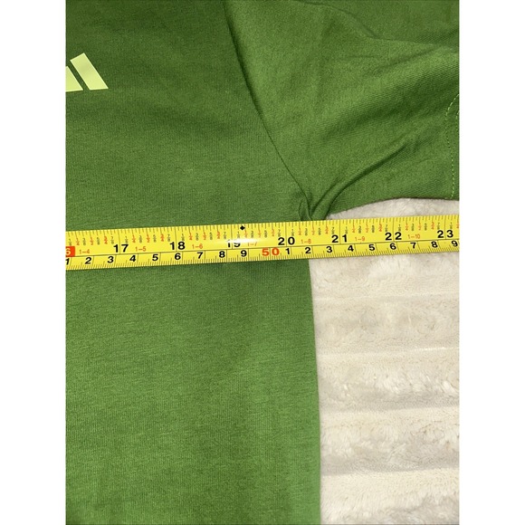 Adidas x Farm Rio Tropical Club T-Shirt Green Womens L Crew Neck Graphic JD6292 - Picture 8 of 10